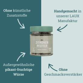Zitronen-Pfeffer - Gewürzzubereitung - Glas - 70g