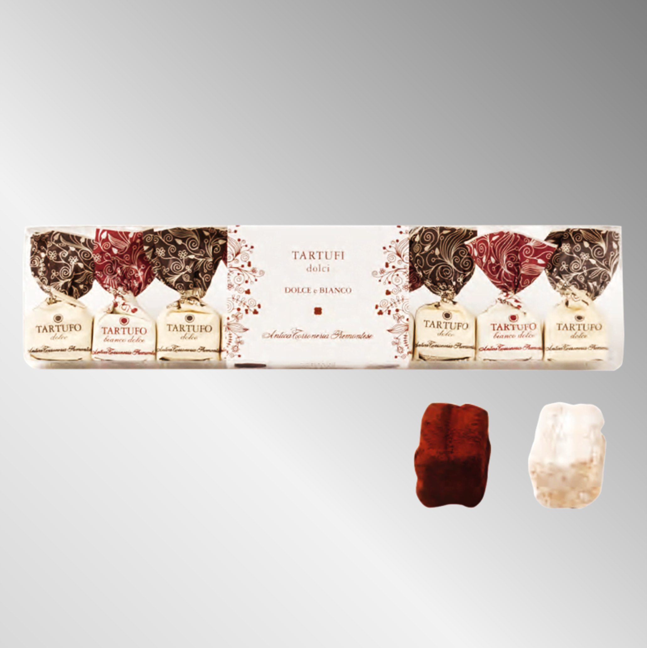 Tartufi Bianco e Nero - Schokoladentrüffel in Geschenkverpackung - 125g
