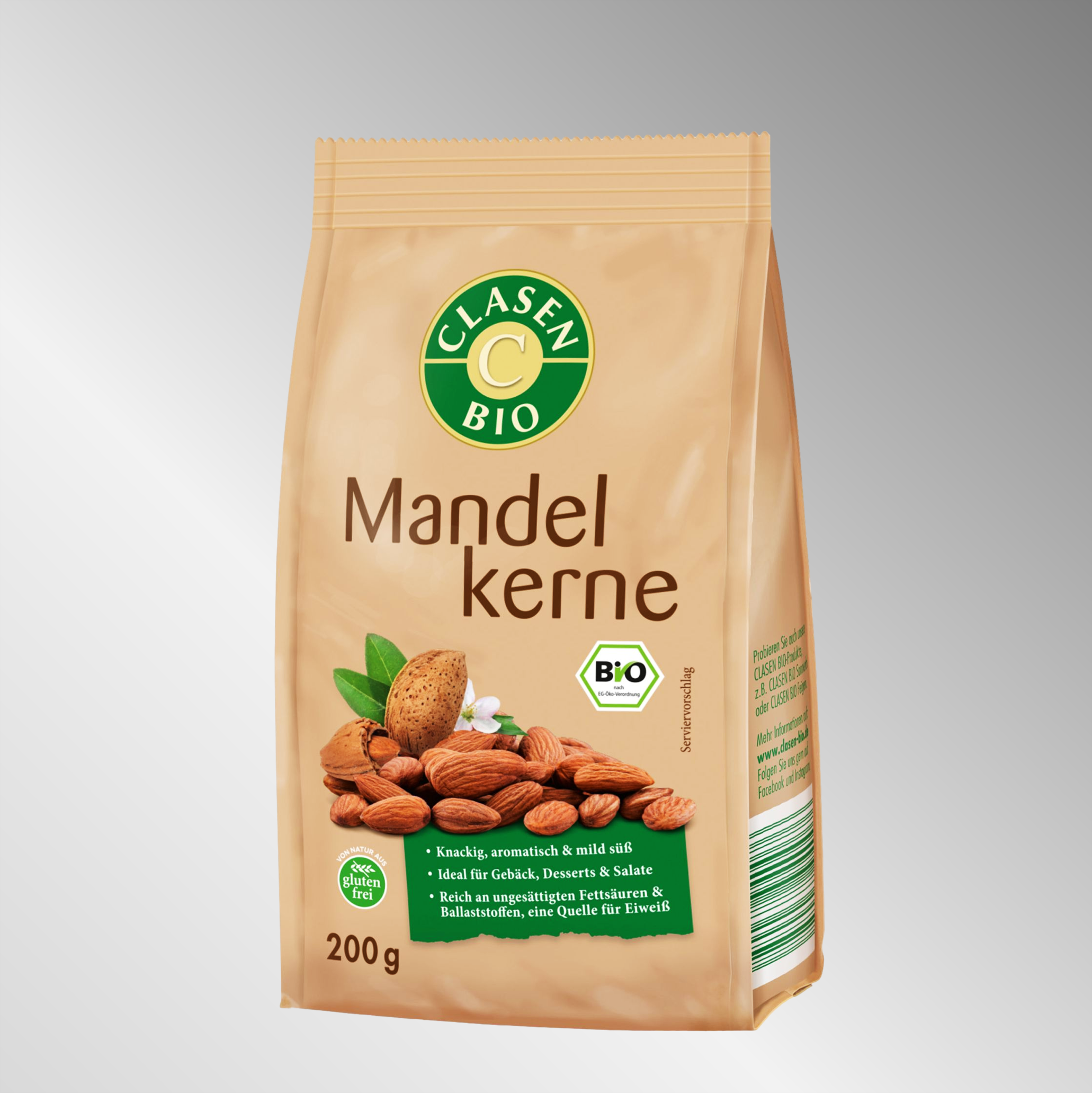 Bio Mandelkerne | 200g | Knackig, aromatisch & mild süß