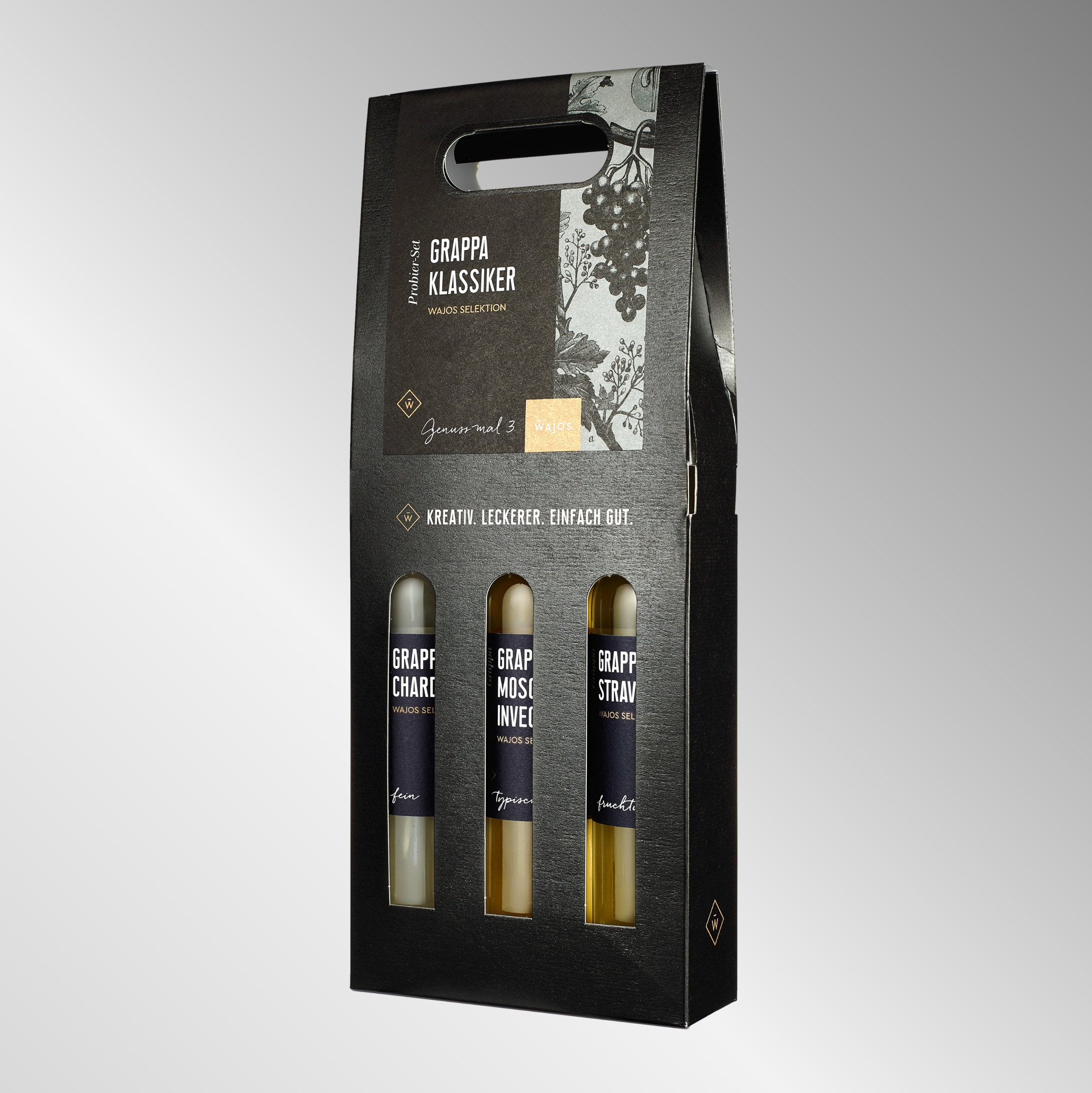 3er Set Grappa 3 X 100 ml | Inhalt: 300 ml