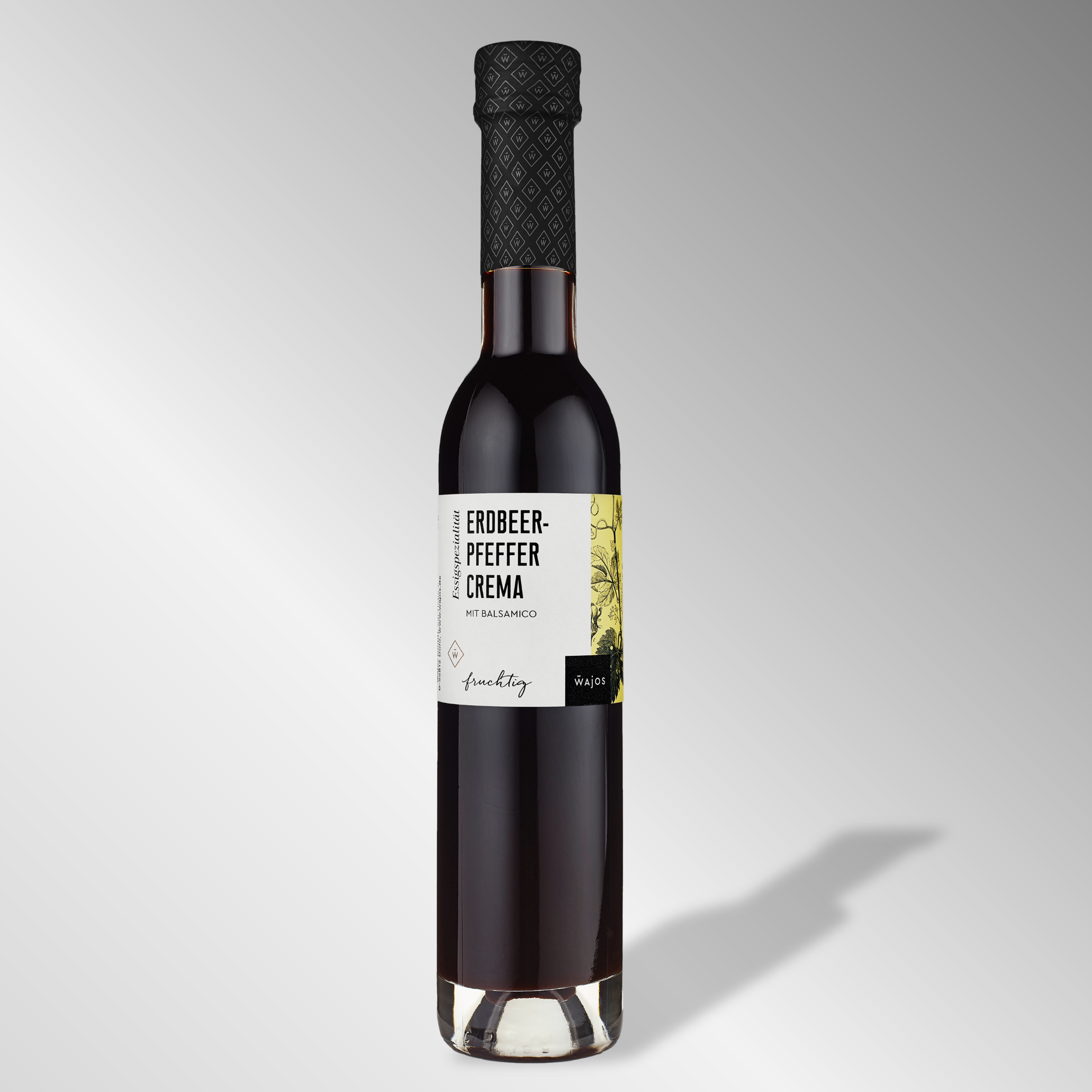 Erdbeer-Pfeffer Crema mit Balsamico 3% Säure | 250 ml