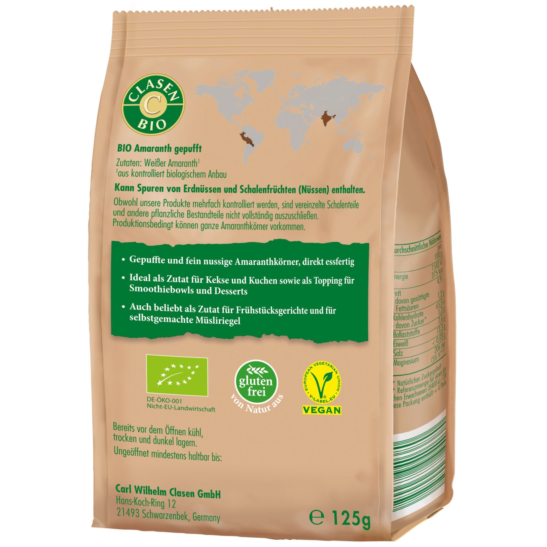 Bio Amaranth gepufft | 125g