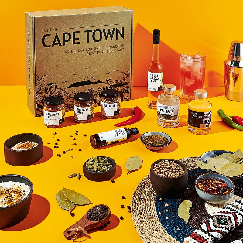 TASTE OF CAPE TOWN SET - Kräutermischungen, Essige, Likör & GIN