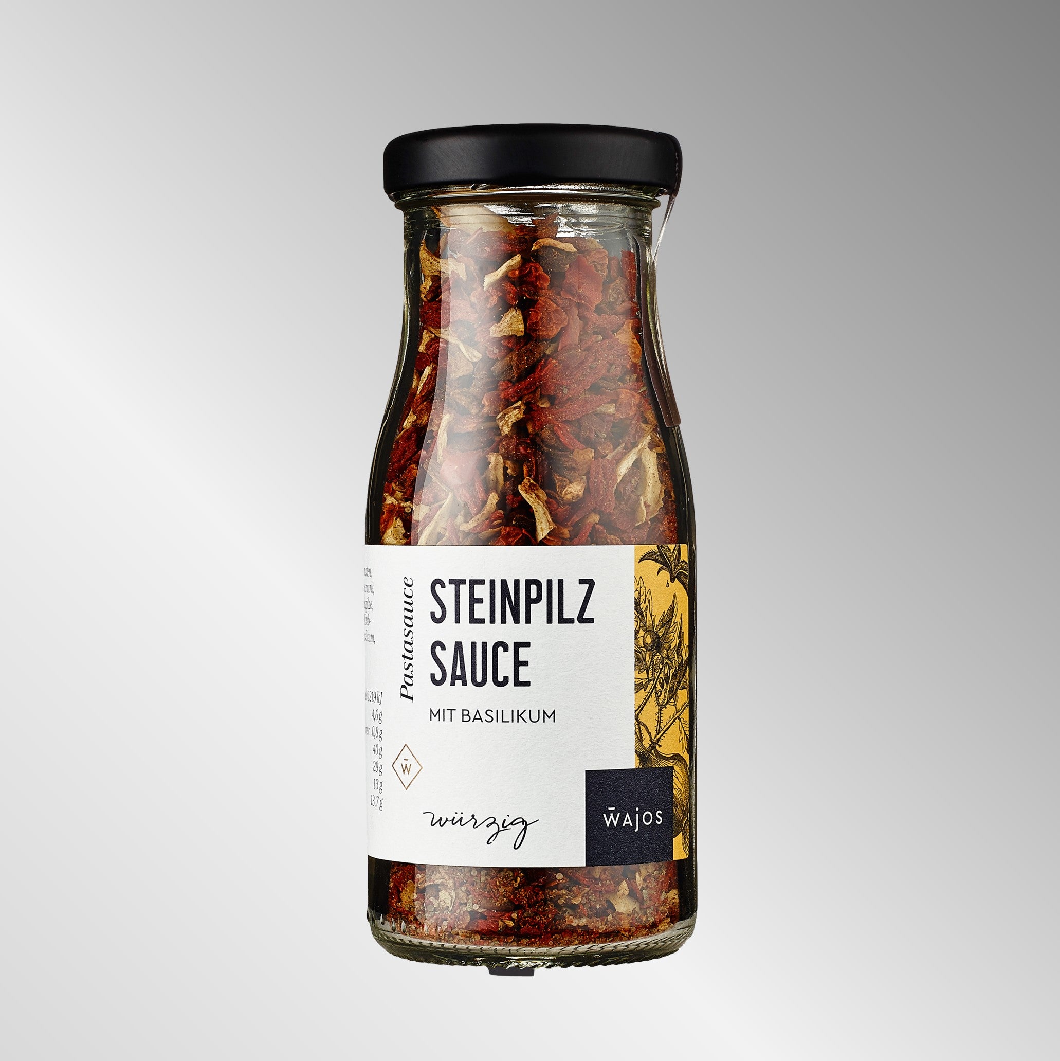 STEINPILZ SAUCE mit Basilikum - 55g
