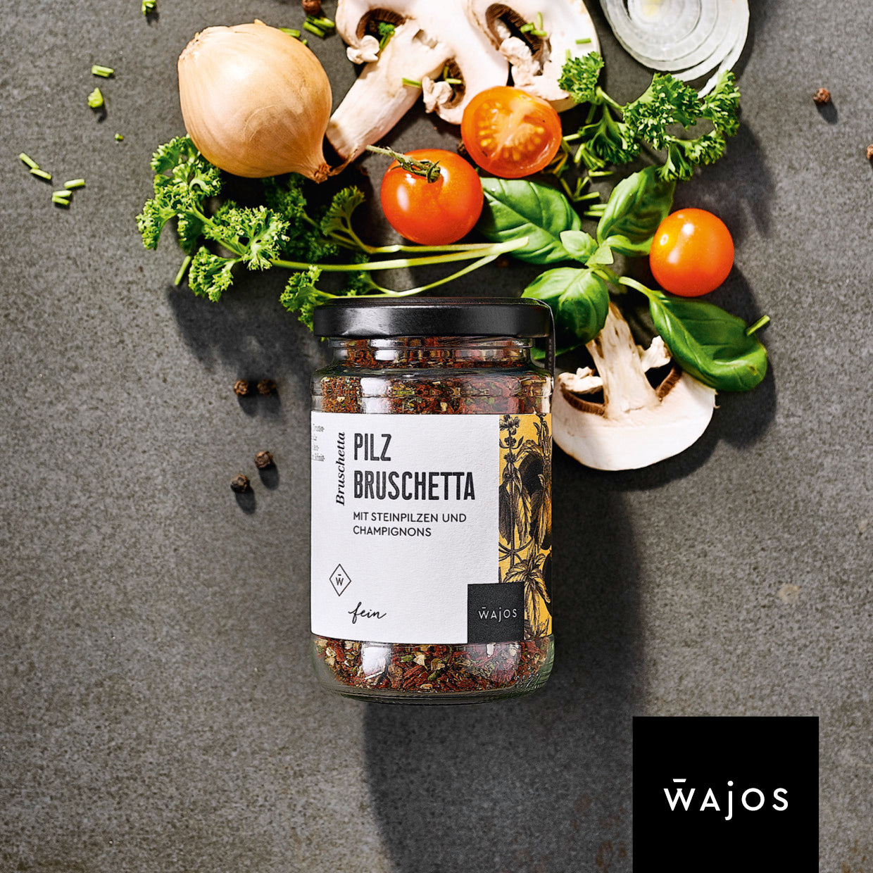 PILZ BRUSCHETTA mit Steinpilzen und Champignons - 75g