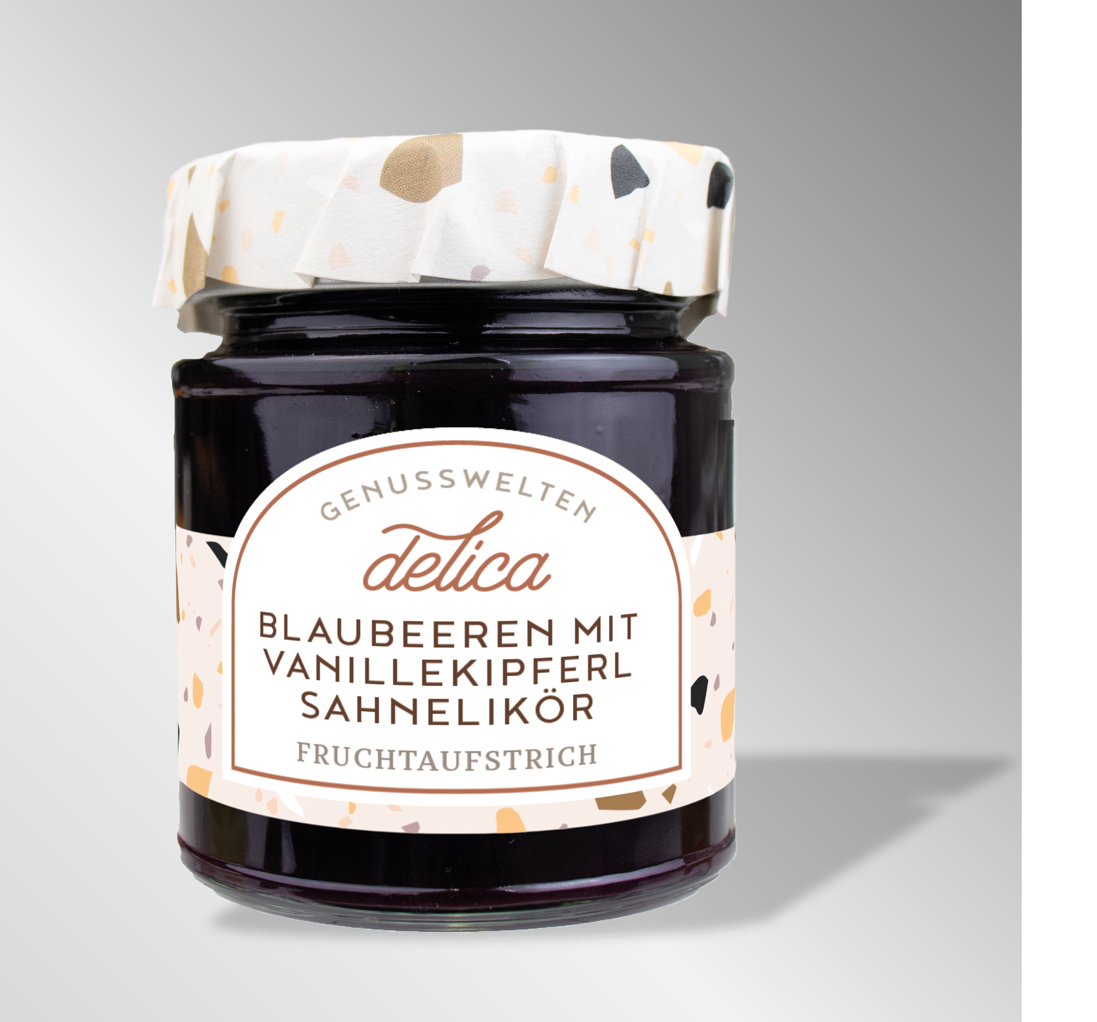 Blaubeeren Fruchtaufstrich - mit Vanillekipferl Sahnelikör - 165g