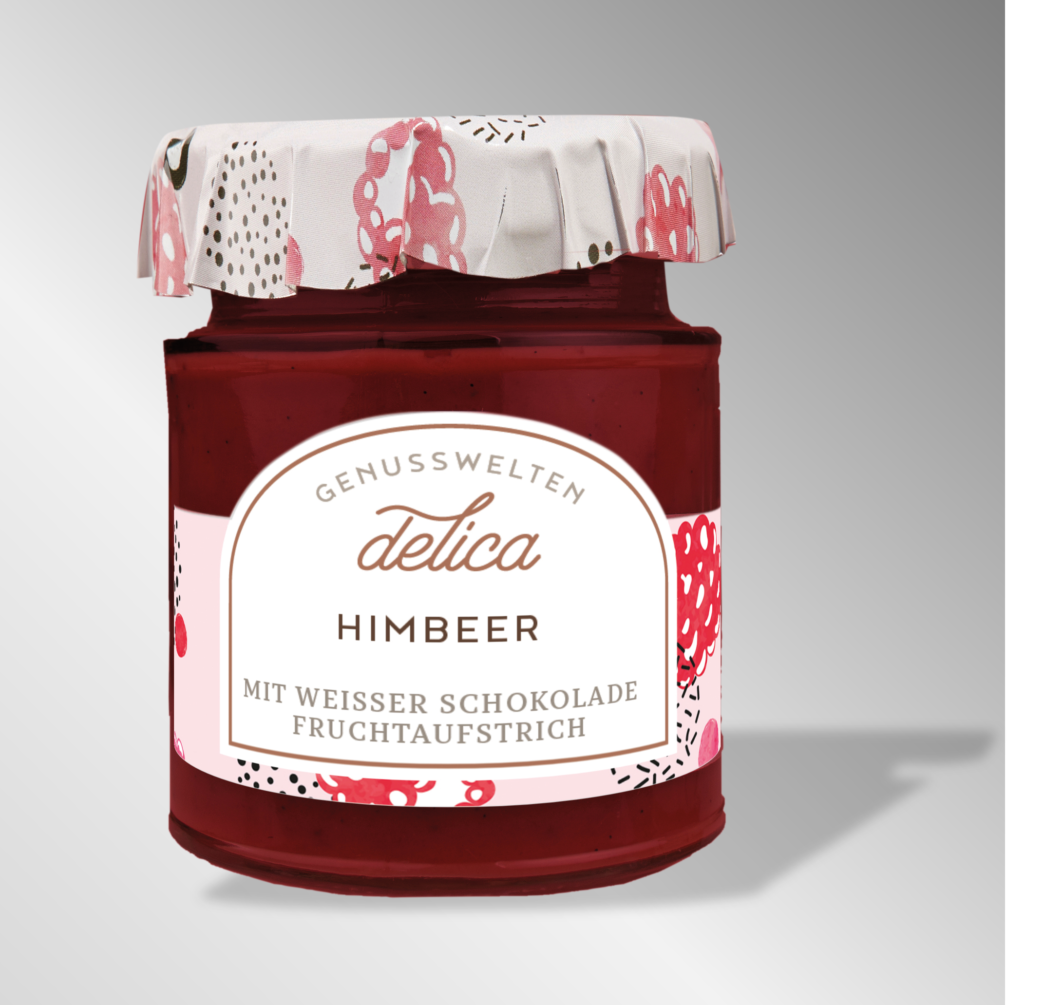 Himbeer mit weißer Schokolade FRUCHTAUFSTRICH - 160g (Kopie)