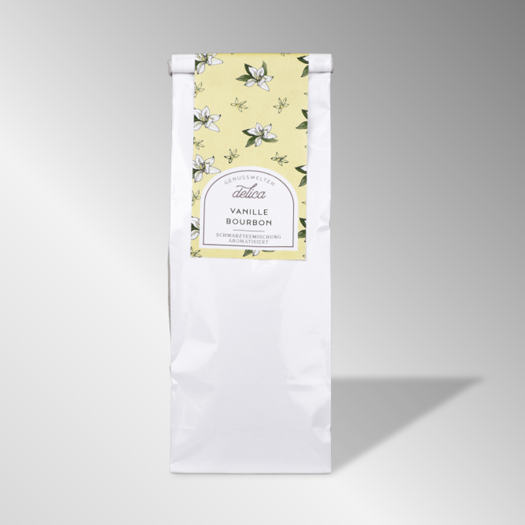 Vanille Bourbon - Schwarzer Tee mit Vanillestücken - Tüte 100g