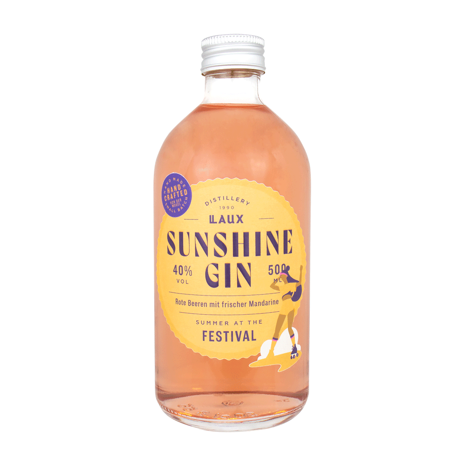 Sunshine Gin - Summer at the Festival - 500 ml Flasche -40% vol