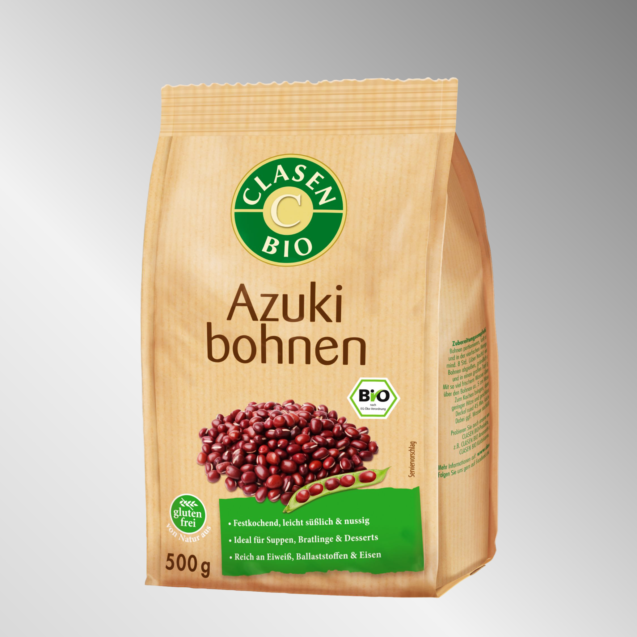 Bio Azukibohnen | 500g | Festkochend, leicht süßlich & nussig