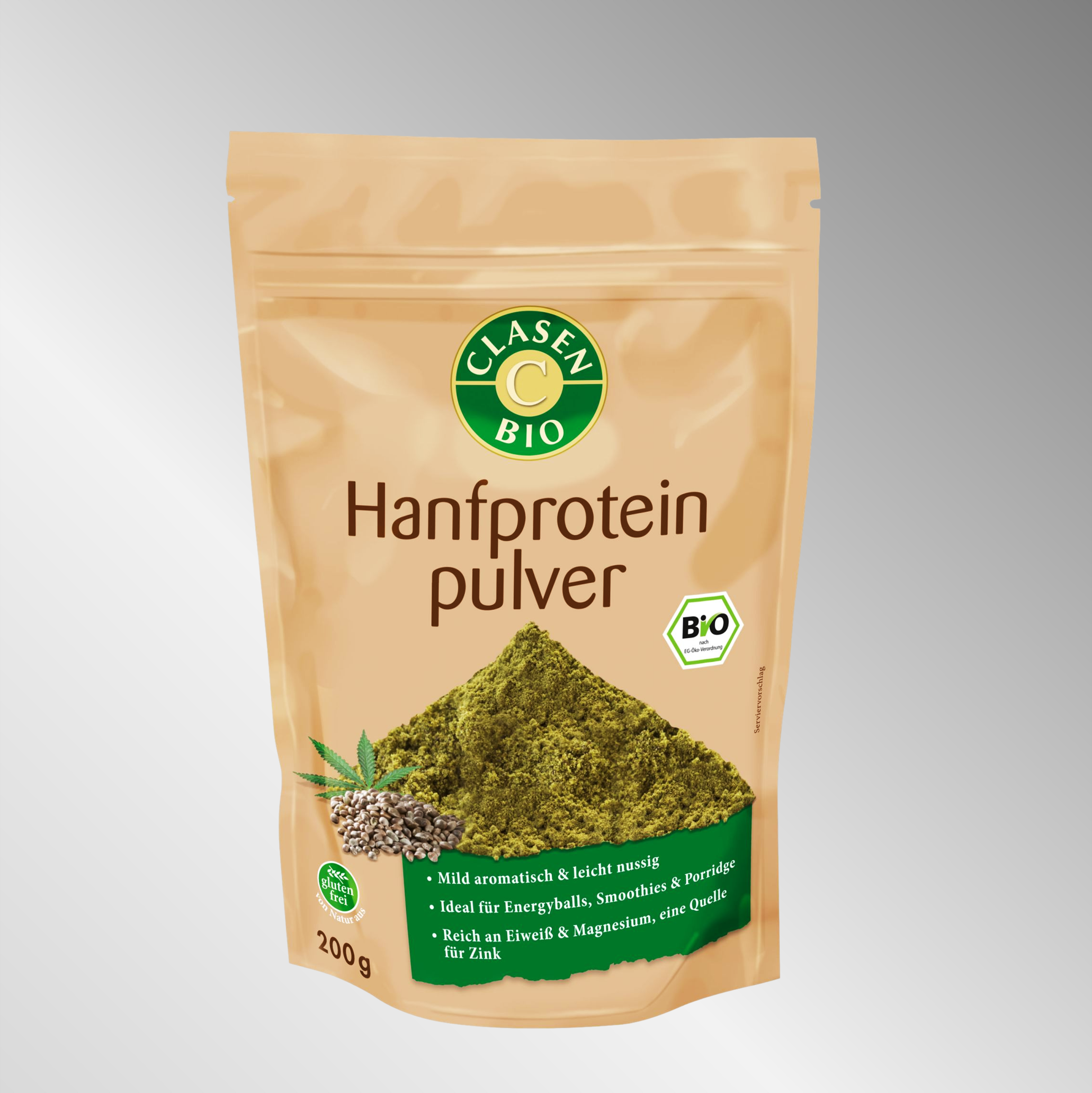 Bio Hanfproteinpulver | 200g | Reich an Eiweiß & Magnesium, eine Quelle für Zink