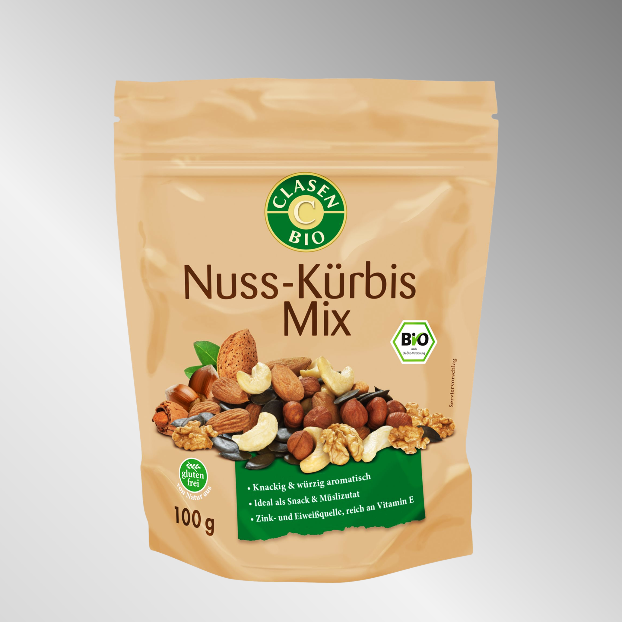Bio Nuss-Kürbiskern-Mix | 100g | Knackig & würzig aromatisch