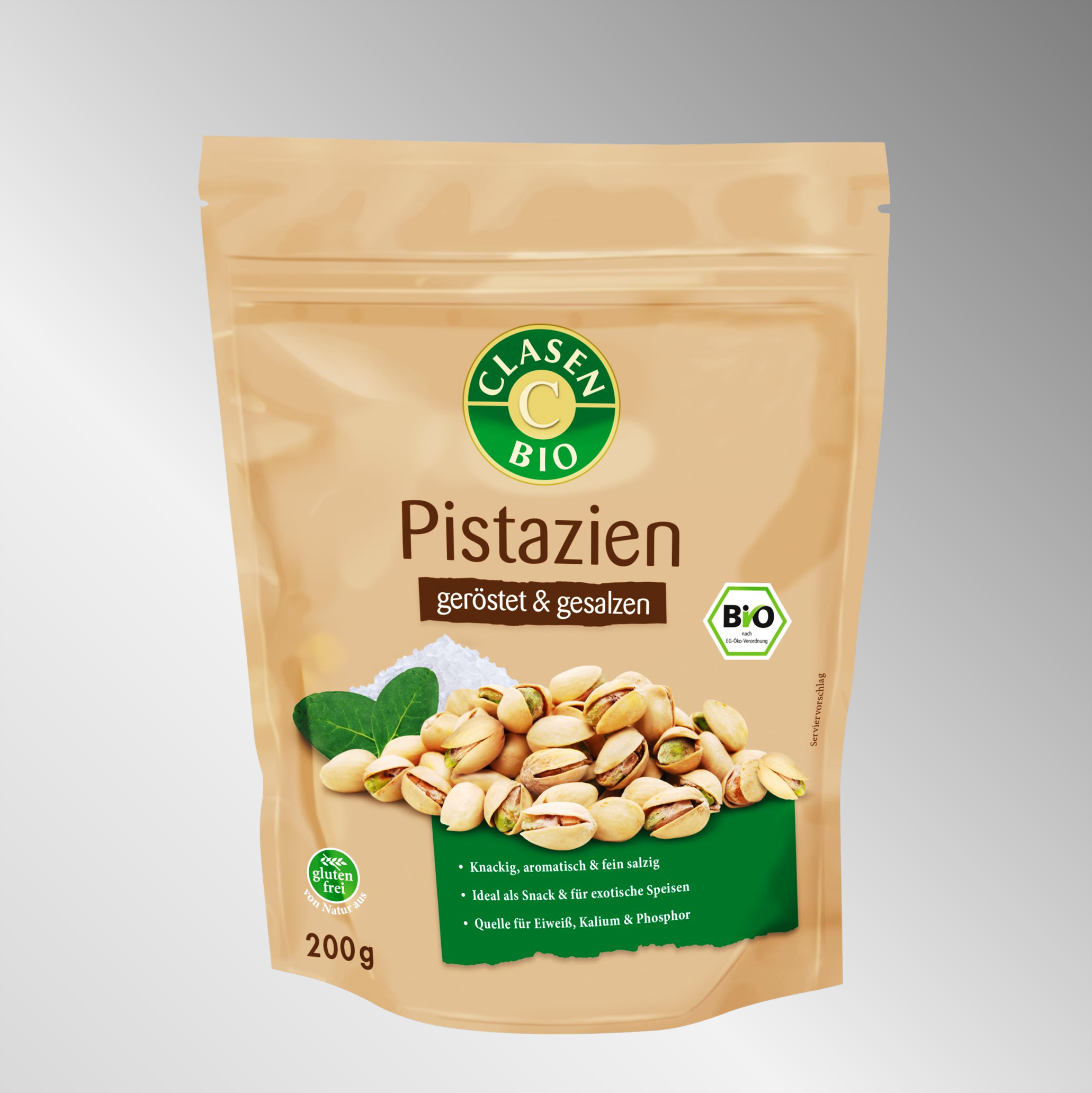 Bio Pistazien (geröstet und gesalzen) | 200g | Knackig, aromatisch & fein salzig