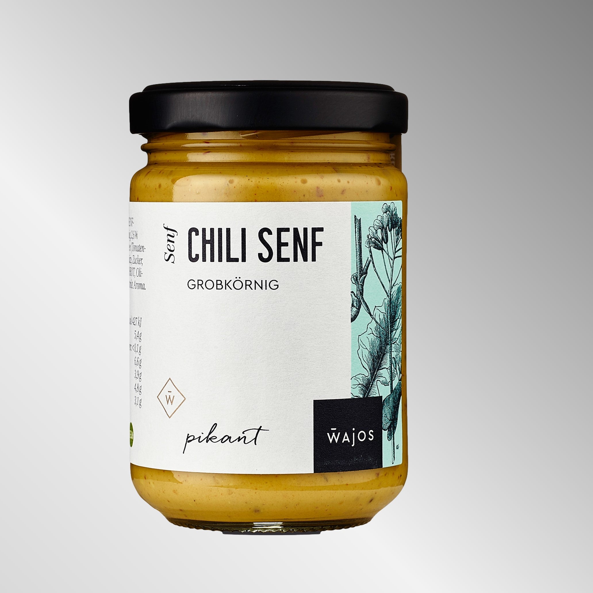 Chili Senf  grobkörnig - 140ml