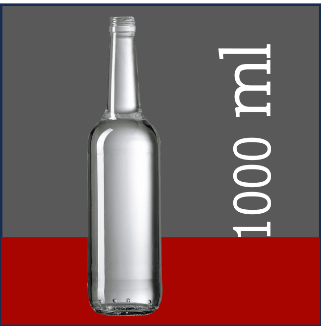 Flaschen 1000ml 19%