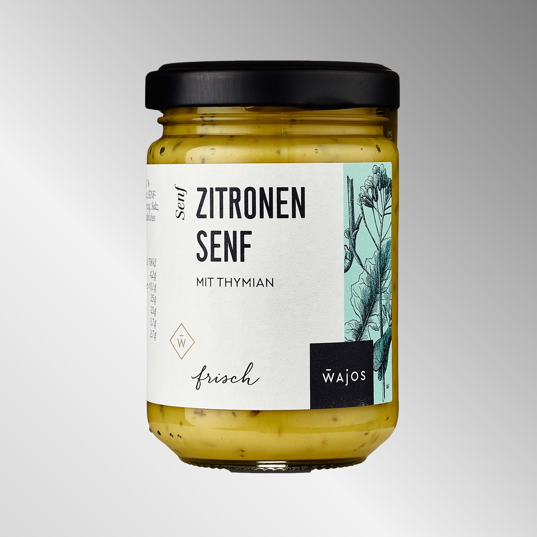 Zitronen Senf  mit Thymian - 140ml