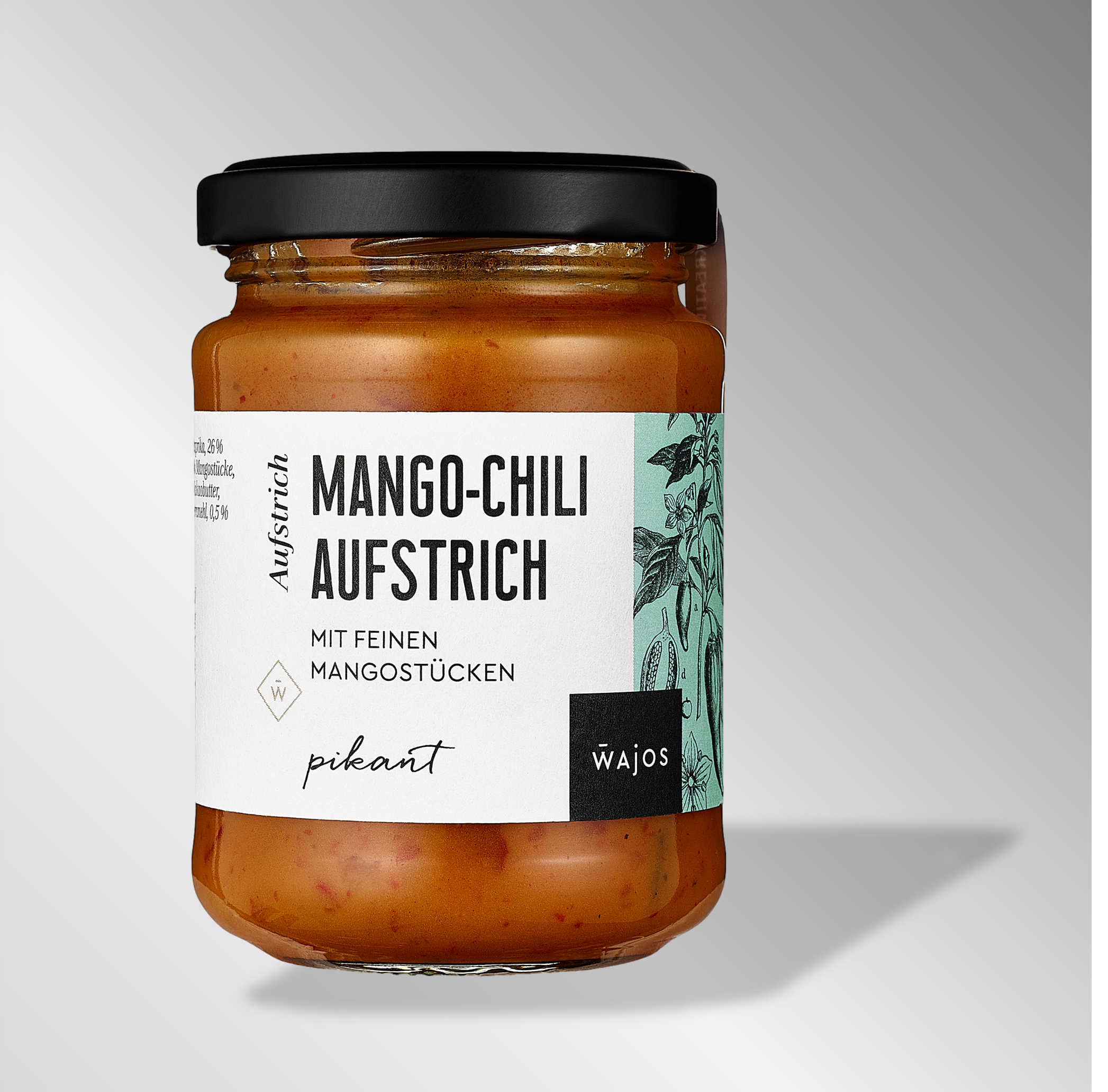 Mango-Chili Aufstrich  mit feinen Mangostücken - 175g